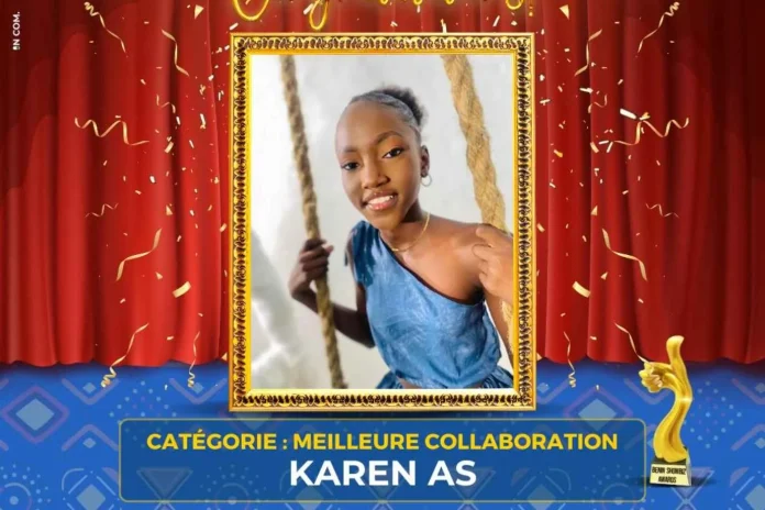 la jeune Kareen AS sacrÃ©e meilleure collaboration de l'annÃ©e 2023 aux BÃ©nin Showbiz Awards