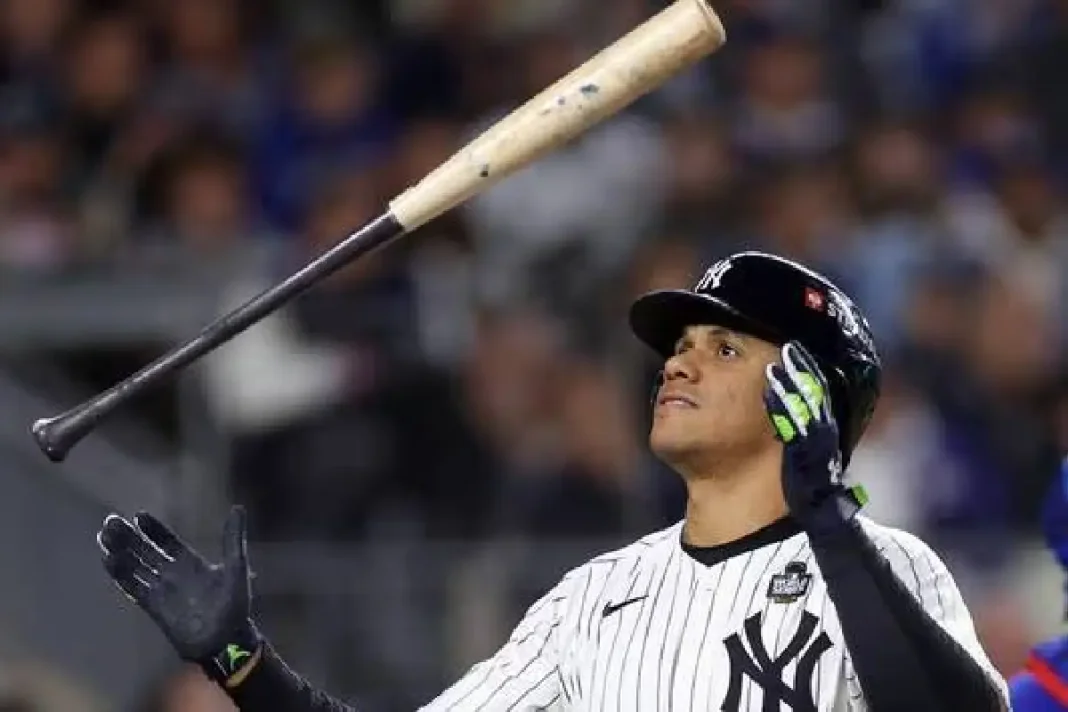 Juan Soto, le baseballer vient de signer un contrat record chez les Mets de New York. _ PHOTO _ SARAH STIER _ VIA AFP