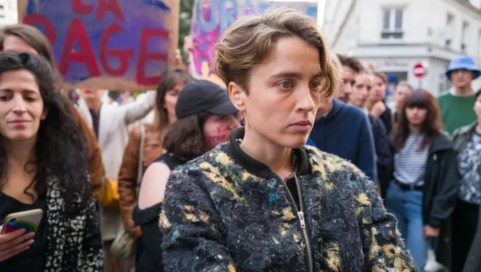 L'actrice Adèle Haenel, lors d'une manifestation à Paris en mai 2022. © AFP - Edouard Monfrais / Hans Lucas